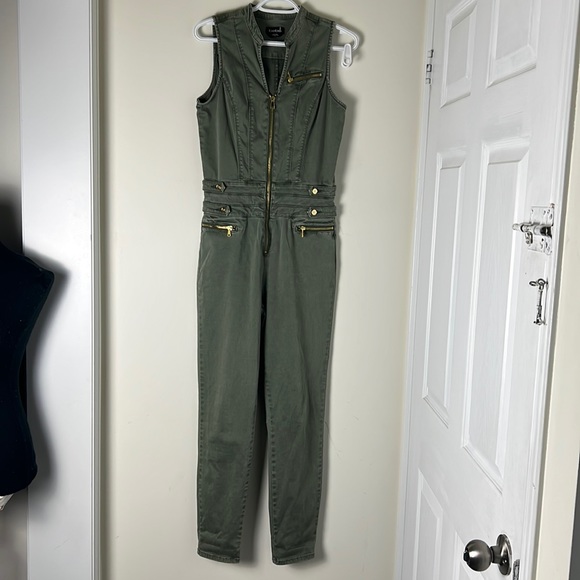 Bebe Olive Green Jumpsuit Size 29 - Picture 3 of 16